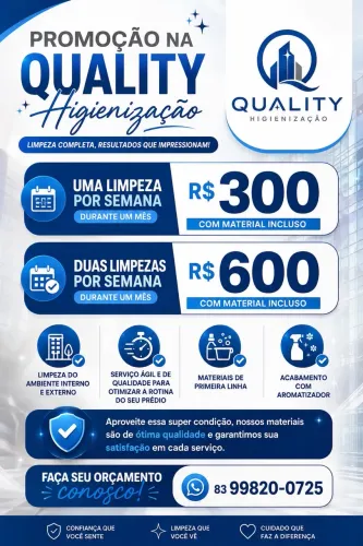 Limpeza em prédios e condomínios