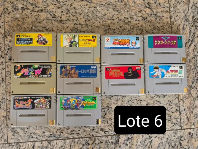 Jogos super famicom lote 6