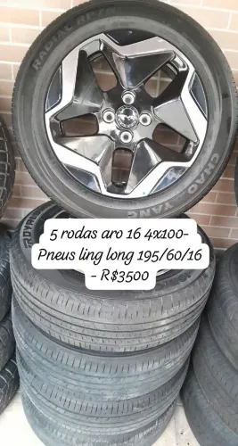 Jogo de rodas aro 16 4x100 BYD