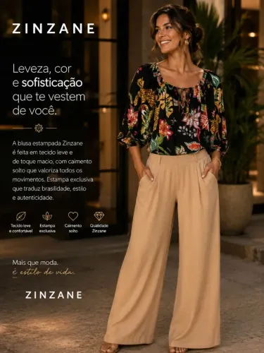 Blusa ciganinha zinzane veste medio