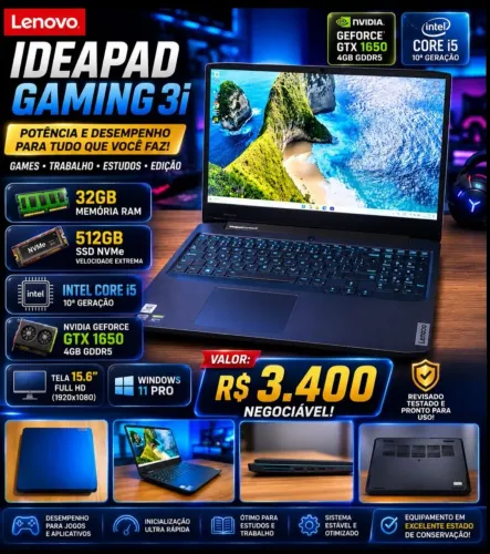 Notebook Ideapad Gaming 3i