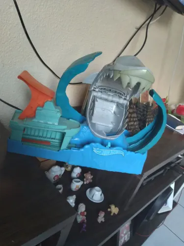 Pista De Manobras Hot Wheels City Robô Tubarão<br>