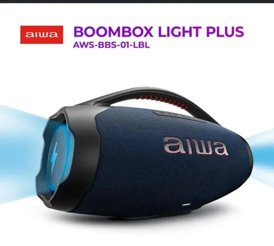 Caixa de som aiwa boombox 