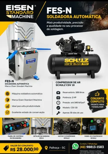 Soldadora automática FES-N para perfil em PVC (EISEN standart machinr)