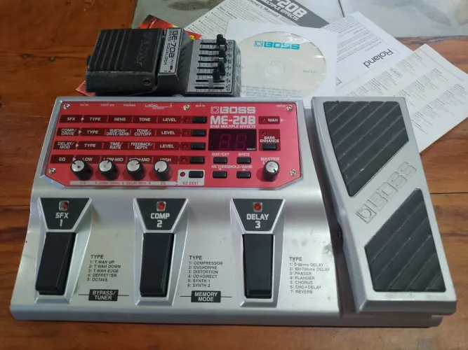 Pedaleira Boss ME-20B +Pedal GE 70b Equalizer