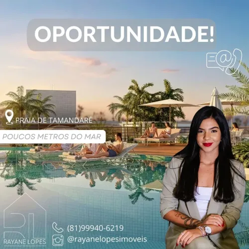 Flat em Tamandaré a 150m do mar | Pré-lançamento