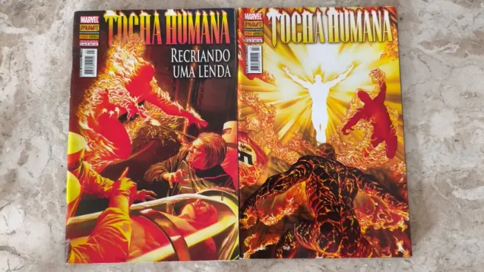 HQs Marvel Tocha Humana Recriando uma Lenda (1 e 2)