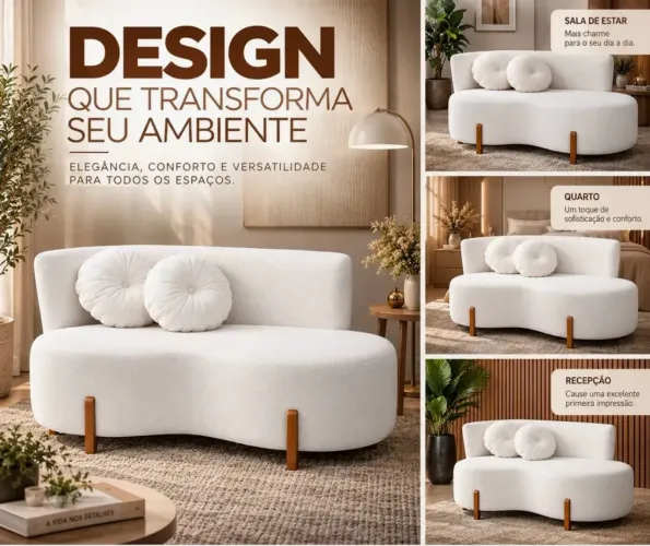 Mega promoção sofá orgânico sob medida