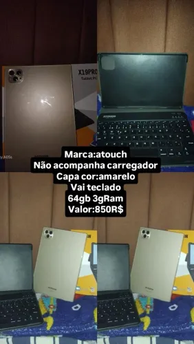 Tablet atouch por 850 reais
