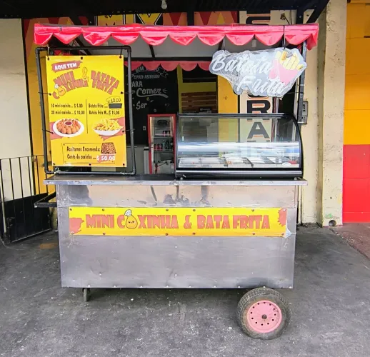 Carrinho trailer lanches salgados