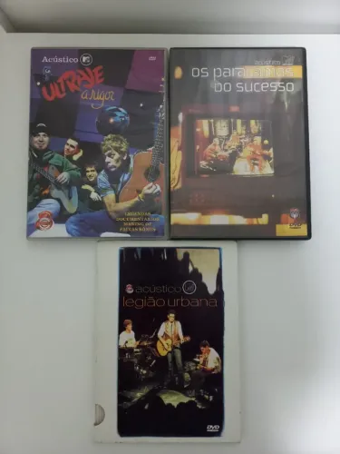 Lote DVDs - Ultraje a Rigor, Os Paralamas do Sucesso e Legião Urbana