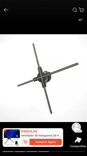 Holograma ventilador 3D