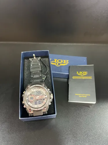 Relógio Masculino Lige 8922, um modelo robusto de estilo militar e esportivo