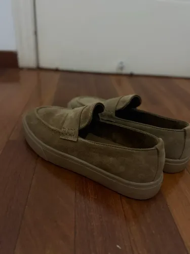 Mocassim Zara Masculino Camurça Marrom Nº 38 