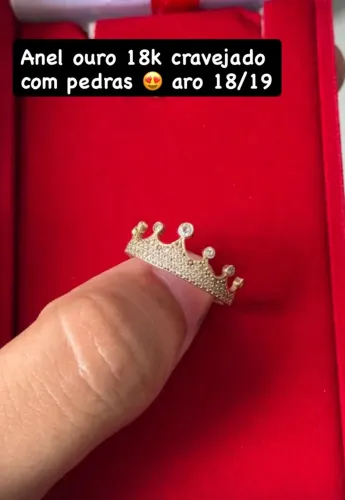 Anel ouro 18k