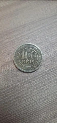 Moeda 100 Réis 1887