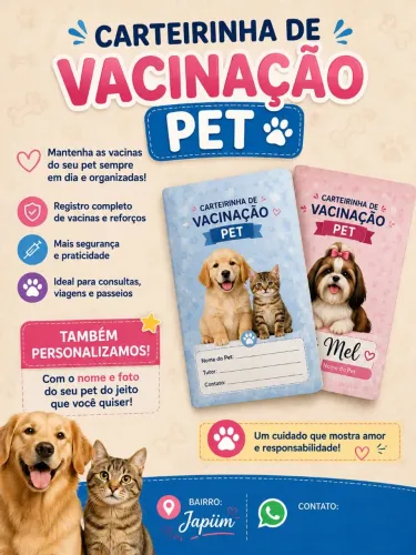 Carteirinha de Vacinação Pet