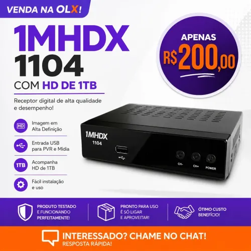 DVR MHDX 1104 COM HD 1TB | PROMOÇÃO!