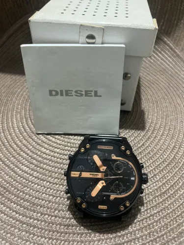 Relógio Diesel Mr. Daddy 2.0 DZ7312 Original - Preto com Rose Gold
