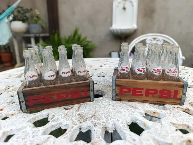 Mini garrafinhas Pepsi 