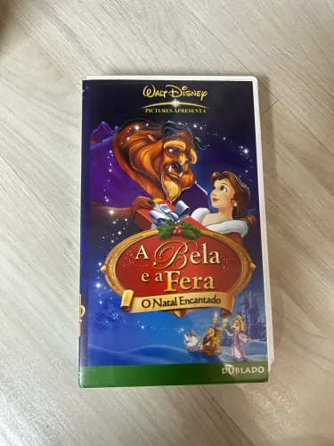 VHS A Bela e a Fera - O Natal Encantado Original Disney Dublado