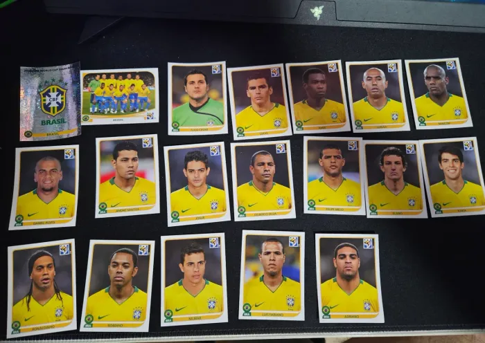 Kit figurinhas seleção brasileira copa 2010
