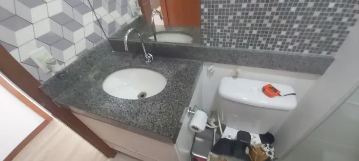 Bancada Banheiro + Cuba + Armário