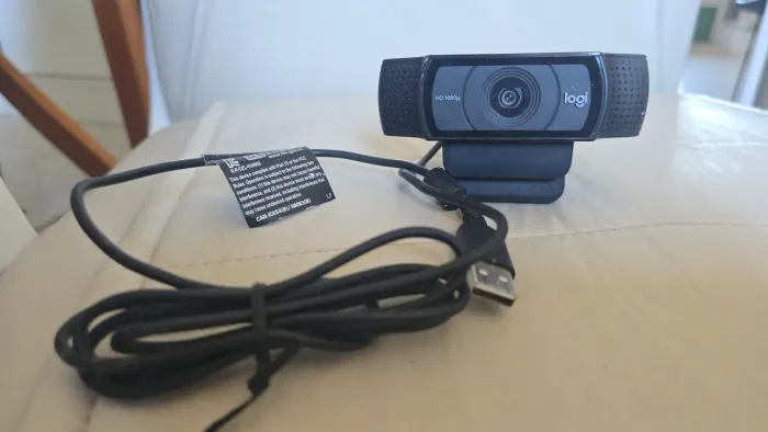 Webcam Logitech 1080HD SEMI NOVA - FUNCIONANDO PERFEITAMENTE