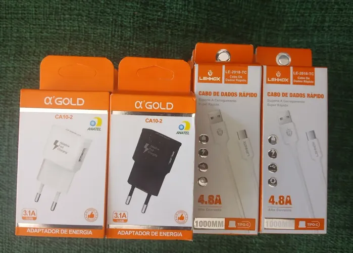 KIT Carregador e Cabo USB - C