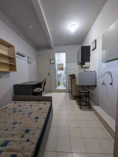 Studio Kitnet Completo - Moveis Fogao Refrigerador Agua Luz Wi-Fi - CONJ TANCREDO NEVES