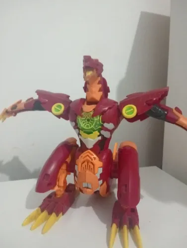 Boneco Bakugan Dragonoid Maximus (Com Luz e Som) - Desapego<br>