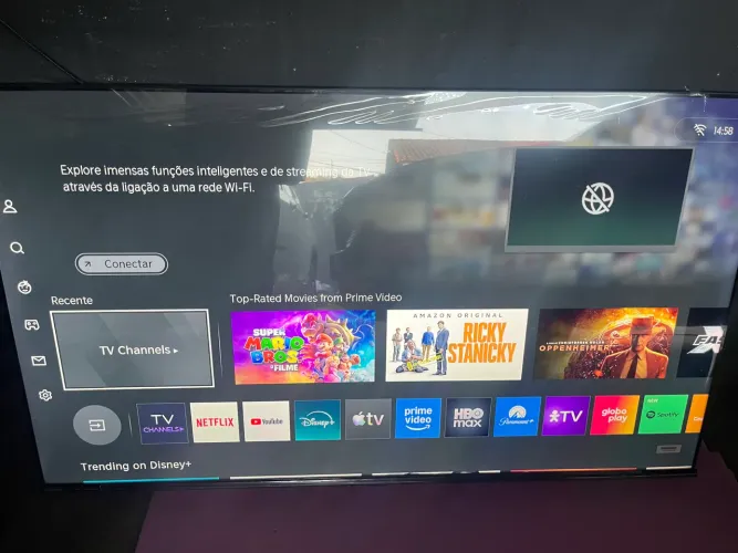 Tv led 55 polegadas Toshiba 4k bordas infinitas entrega local