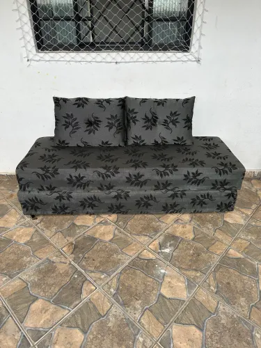 Sofá-Cama Casal Cinza