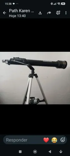 TELESCÓPIO ASTRONÔMICO GLEIKA F70060M COMPLETO