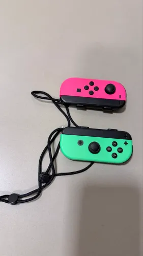Par Joy-con Nintendo Switch Neon Rosa Verde Original Usado