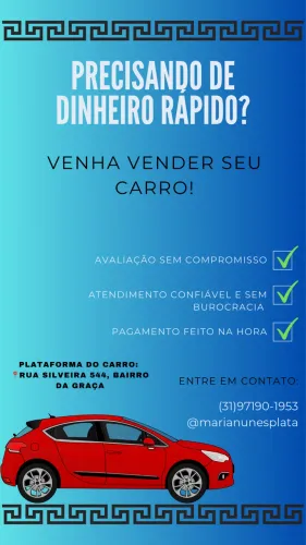 Precisando de dinheiro?Venda seu carro