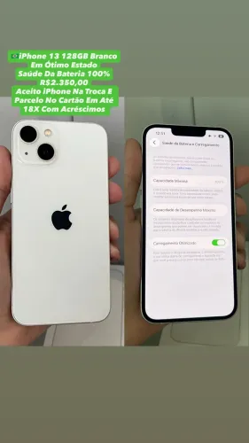 iPhone 13 128GB Branco - Usado