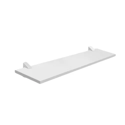 Prateleira MDF branca 20x60cm com suportes de fixação
