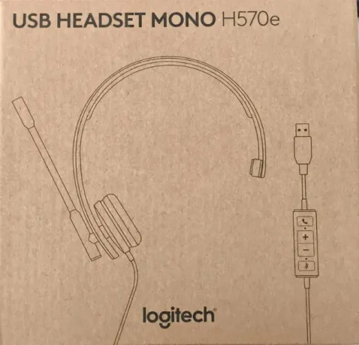 FONE USB HEADSET MONO - LOGITECH H570e - BLACK