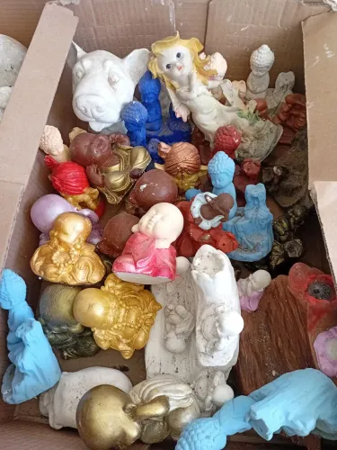 Peças variadas de gesso 70,00 o lote