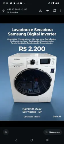 Lava e seca
