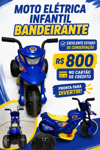 MOTO ELÉTRICA INFANTIL 