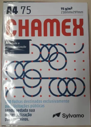Resma de papel branco A4 75g