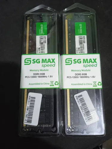 Memória DDR3 SG MAX SPEED PC3-12800 1600MHz 1.5v
