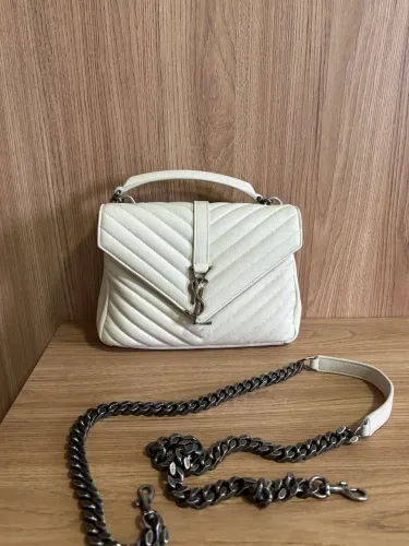 bolsa saint laurent cor off white original