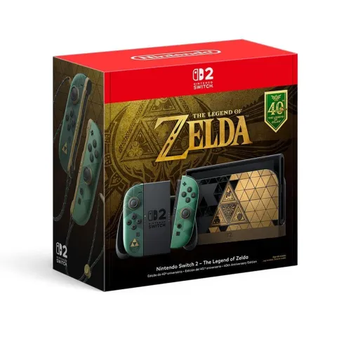 Nintendo Switch 2 - The Legend Of Zelda - 40th Anniversary Edition<br>