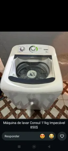 Máquina de Lavar Consul Bojo Inox 11Kl em Ótimas Condições Funcionando Perfeitamente