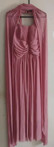 Vestido de madrinha rosa canela