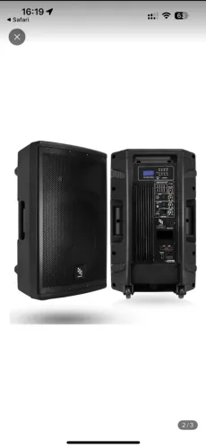 Caixa de Som Ativa Mak Pro Bluetooth 350w 15A USB SD Fm Preta