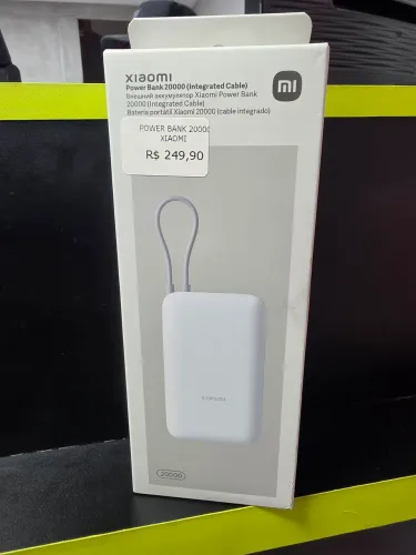 Power bank xiaomi 20000mah, novo (pocket)